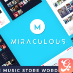 Miraculous Online Music Store WordPress Theme