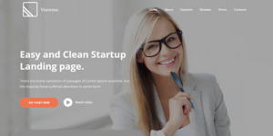 Vanessa - Easy Startup Landing Page WP Theme 1.01