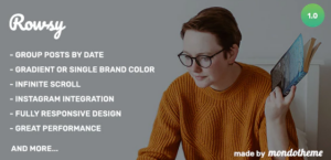 Rowsy - WordPress Blog Theme
