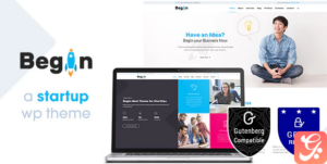 Begin | Business, Startup WordPress Theme 2.1