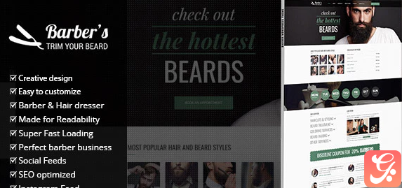 Barber - WordPress Theme for Barbers & Hair Salons
