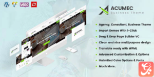 Acumec - Business Multipurpose WordPress Theme 1.3