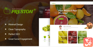 Preston | Fruit Company & Organic Farming WordPress Theme 1.1.6