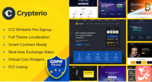 Crypterio - ICO Landing Page and Cryptocurrency WordPress Theme 2.4.9