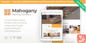 Mahogany | Flooring Company WordPress Theme 1.1
