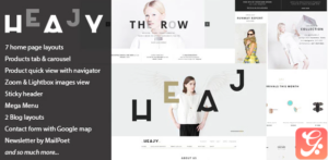 Heajy - Handmade Fashion WordPress Theme 1.3.5