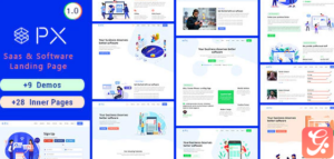 PXaas - App & Software Landing Page Theme 1.0.5