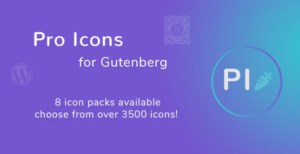 Pro Icons for Gutenberg WordPress Editor 1.0.0