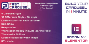 Fast Carousel for Elementor - WordPress Plugin