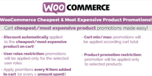 Cheapest & Most Expensive Product Promotions 3.7