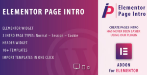 Page Intro for Elementor WordPress Plugin