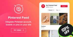 WordPress Pinterest Feed Plugin 1.2.0