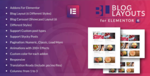 Blog Layouts for Elementor WordPress Plugin