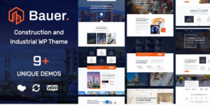 Bauer - Construction & Industrial WordPress Theme 1.28