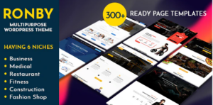 Ronby | 6 Niche Business Multi-Purpose Theme 6.1.8