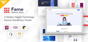 Fame - Digital Technology/Service WordPress Theme 1.4