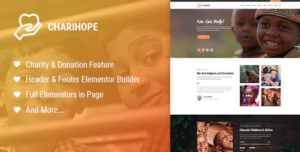 Charihope - Charity and Donation WordPress Theme 1.1.9