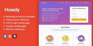 Howdy - Multipurpose Landing Page WordPress Theme 1.1.5