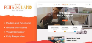 Pets Land | Domestic Animals Shop & Veterinary WP 1.2.7