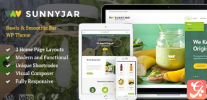 SunnyJar - Smoothie Bar & Healthy Drinks Shop WP 1.3