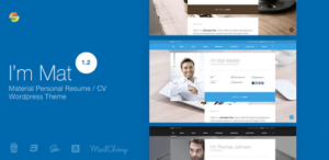 I am Mat - Material Personal WordPress Theme