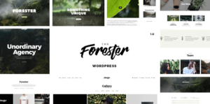 Minimal Portfolio WordPress Theme - Forester