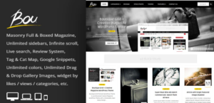 Bou - Personal News Review / Magazine Theme 2.5