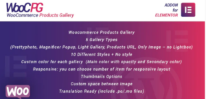 WooCommerce Products Gallery for Elementor