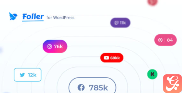Social followers bar for WordPress