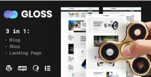 Gloss | Viral News Magazine WordPress Blog Theme + Shop 1.0.9