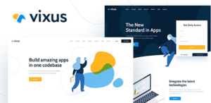 Vixus | Startup & Mobile App WordPress Landing Page Theme 1.0.15