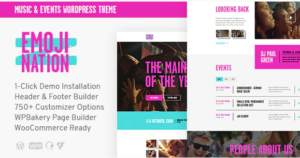 EmojiNation | Night Club & Concert Event WordPress Theme 1.0.10