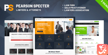 Pearson Specter | WordPress Theme for Lawyer & Attorney 1.0.6