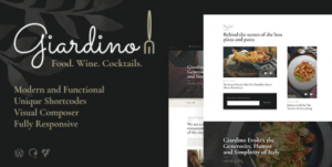Giardino An Italian Restaurant & Cafe WordPress Theme 1.1.9