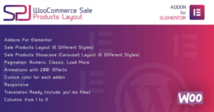 WooCommerce Sale Products Layout for Elementor 1.0