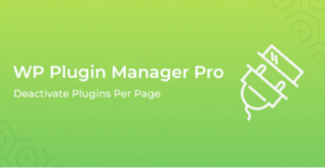 WP Plugin Manager Pro - Deactivate plugin per page 1.1.3