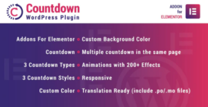 Countdown for Elementor WordPress Plugin