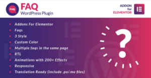 Faq for Elementor WordPress Plugin