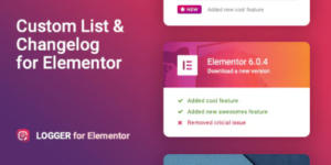 Changelog & Custom List for Elementor 1.0.7