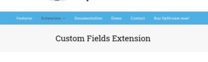 UpStream Custom Fields 1.10.4