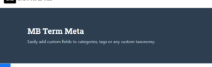 Meta Box Term Meta 1.2.11