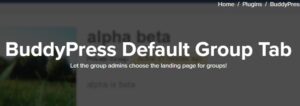 BuddyPress Default Group Tab 1.0.5