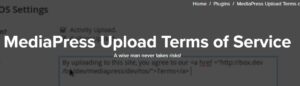 MediaPress Upload Terms Of Service 1.0.0