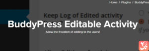 BuddyPress Editable Activity 1.2.4