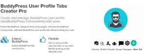 BuddyPress User Profile Tabs Creator Pro 1.4.2