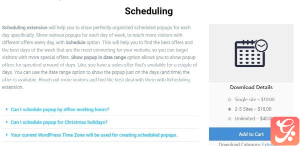 Popup Builder Scheduling