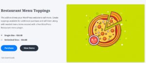 Restaurant Menu Toppings MOTOPRESS 1.1.2