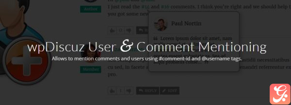 WpDiscuz User Comment Mentioning