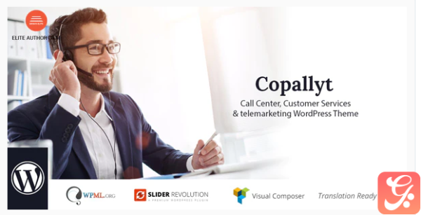 Copallyt Call Center Telemarketing WordPress Theme