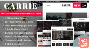 Carrie - Personal & Magazine WordPress Theme